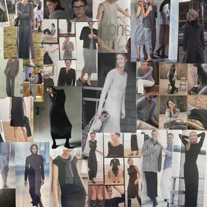 90 Minimalism Grey 3/4 Sleeve Dress